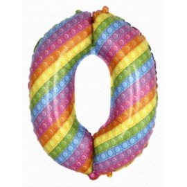 Перейти на страницу товара Фольга Pop It цифра 0 (Flexmetal) (32″)