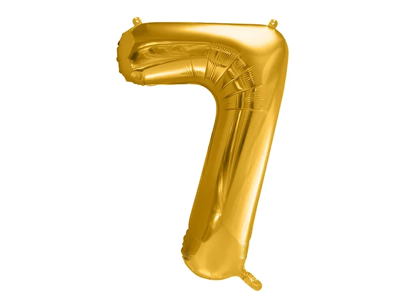 Кликните для увеличения изображения Фольгована цифра 7 Золото Partydeco