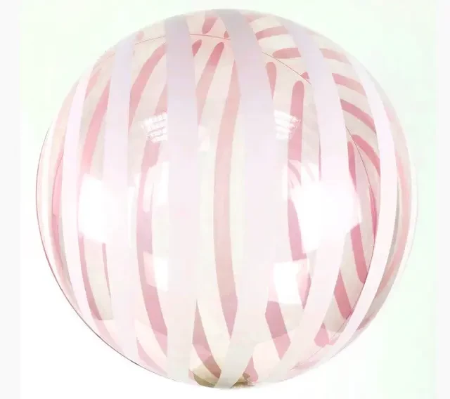 Кликните для увеличения изображения Фольга 3D сфера Bubble кристал червоний Біла смужка (18