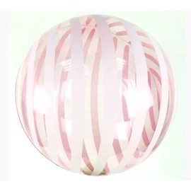 Перейти на страницу товара Фольга 3D сфера Bubble кристал червоний Біла смужка (18