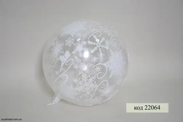 Кликните для увеличения изображения Фольга 3D сфера Сніжинки (Білі) Китай (22