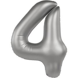 Перейти на страницу товара Фольга Платинова Slim Matte Moonlight Silver цифра 4 (Flexmetal) (в інд.уп)