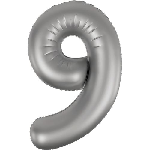 Кликните для увеличения изображения Фольга Платинова Slim Matte Moonlight Silver цифра 9 (Flexmetal) (в інд.уп)