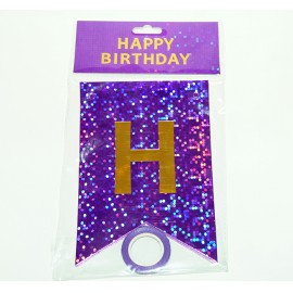 Перейти на страницу товара Гирлянда буквы Happy Birthday Фиолетовые ГОЛОГРАММА
