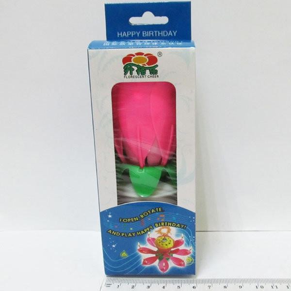 Кликните для увеличения изображения Свічки для торту лотос (крутиться)