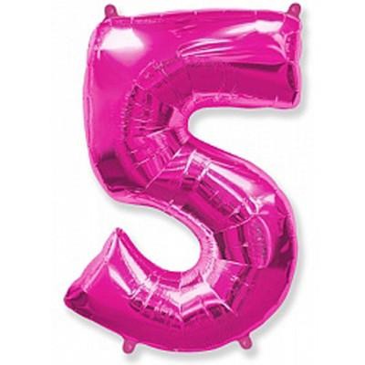 Кликните для увеличения изображения Фольга фуксия цифра 5 (Flexmetal) (в инд.уп) (в инд.уп)