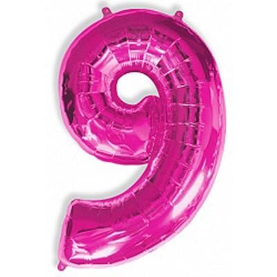 Кликните для увеличения изображения Фольга фуксия цифра 9 (Flexmetal) (в инд.уп) (в инд.уп)