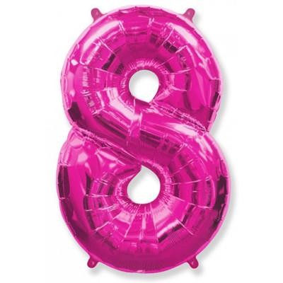 Кликните для увеличения изображения Фольга фуксия цифра 8 (Flexmetal) (в инд.уп) (в инд.уп)