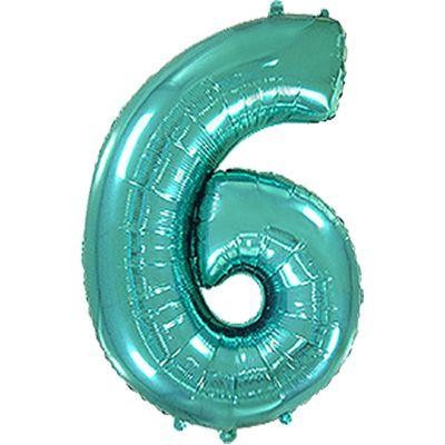 Кликните для увеличения изображения Фольга тиффани металлик цифра 6 (Flexmetal) (в инд.уп)