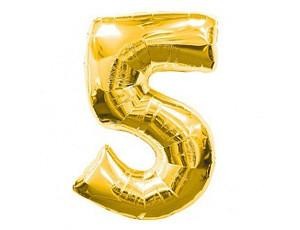 Кликните для увеличения изображения Фольга золото цифра 5 (Flexmetal) (в инд.уп) (в инд.уп)