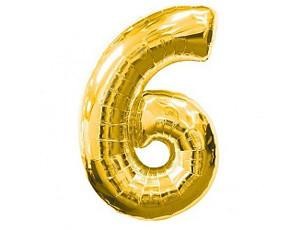 Кликните для увеличения изображения Фольга золото цифра 6 (Flexmetal) (в инд.уп) (в инд.уп)