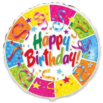 Кликните для увеличения изображения Фольга Happy birthday коло Flexmetal