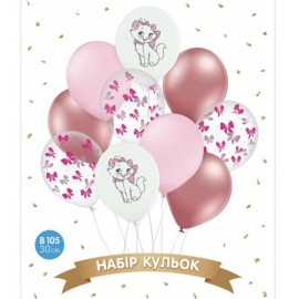 Перейти на страницу товара Набор латексных шаров (Кошечка) - (10 шт/уп)
