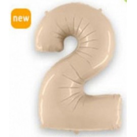 Фольга кремова сатин цифра 2 (Flexmetal) (в інд.уп)