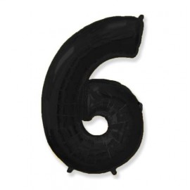 Фольга чорна цифра 6 (Flexmetal) (в інд.уп)