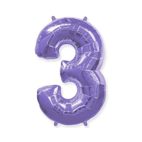 Фольга бузкова цифра 3 (Flexmetal) (в інд.уп)