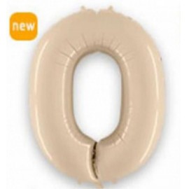 Фольга кремова сатин цифра 0 (Flexmetal) (в інд.уп)