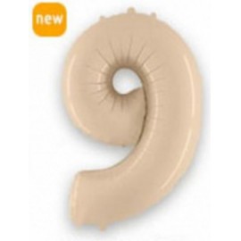 Фольга кремова сатин цифра 9 (Flexmetal) (в інд.уп)