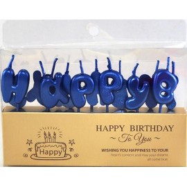 Набір свічок для торту BUBBLES літери 