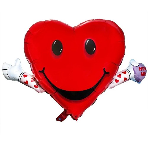 Фольгована фігура велика Серце з руками Flexmetal (в Інд. уп.)