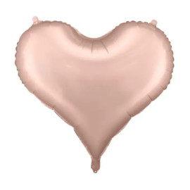 Фольгована фігура Серце Рожеве Золото сатин PartyDeco