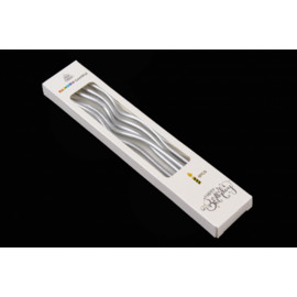 Набір свічок Срібло виті (6 шт)