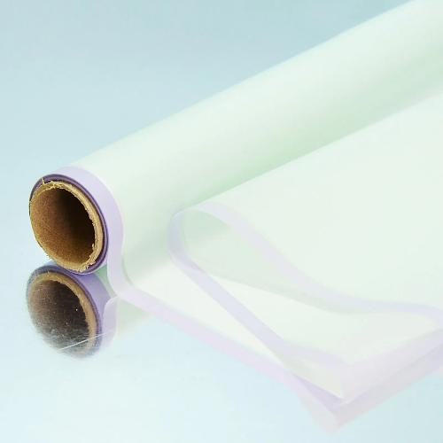 Плівка для квітів полісілк з рамкою Лавандово-м'ятна