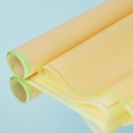 Плівка для квітів полісілк з рамкою Фісташково-персикова