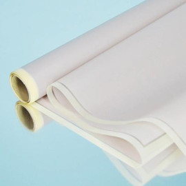 Плівка для квітів полісілк з рамкою Айворі-бежева