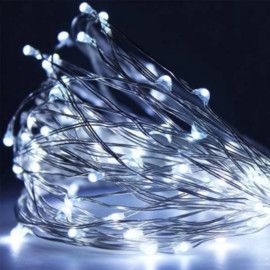 Перейти на страницу товара Світлодіодна гірлянда LED 5м (Холодне світло) (на 2 батарейки)