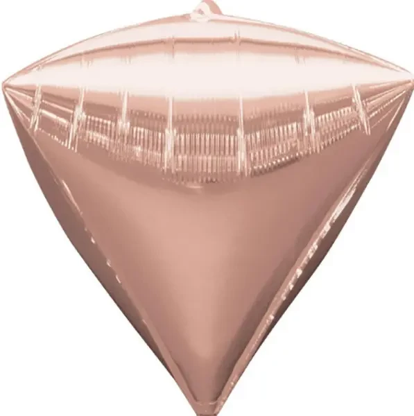 Фольга 3D Діамант рожеве золото (24
