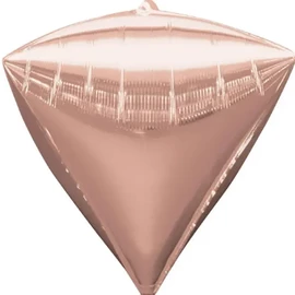Фольга 3D Діамант рожеве золото (24