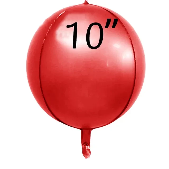 Фольга 3D сфера Хром червоний (10