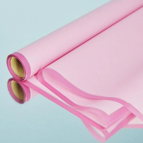 Плівка для квітів полісілк з рамкою Фрезово-пудрова