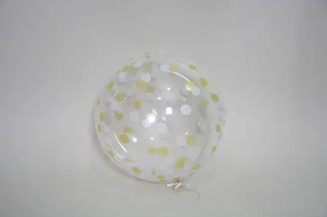 3D сфера Bubble Кружечки золото-Срібло (18