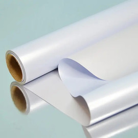 Плівка двостороння перламутр №19 (Рожево-блакитна - Light pink + light blue)