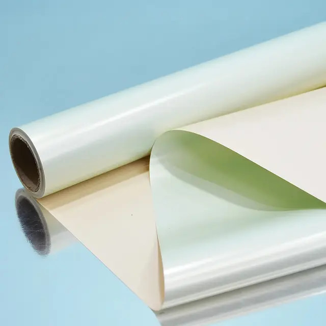 Плівка двостороння перламутр №14 (Темно-рожева-нюд рожева- Purple+nude pink)