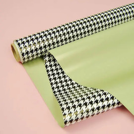 Флористична плівка двостороння Premium Perla Лапки Оливка