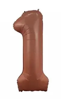 Фольга цифра 1 Шоколад (Китай)