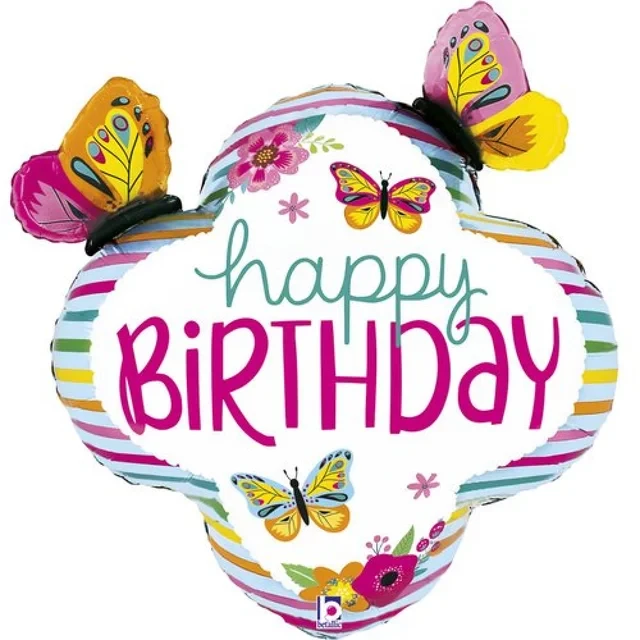 Фольгована фігура Барвисті метелики HB (в інд. уп.) Grabo