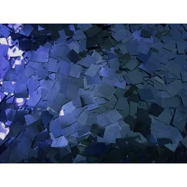 Конфетті маленький квадрат 3х3 мм Синій металік (50 гр)