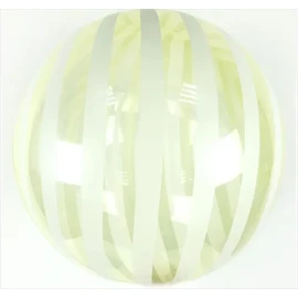 Фольга 3D сфера Bubble кристал жовтий Біла смужка (18
