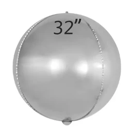 Фольга 3D сфера Срібло (32