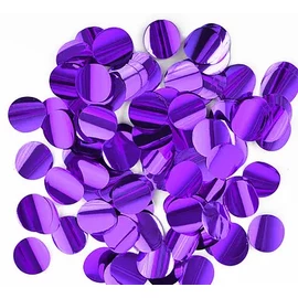 Конфетті коло 50 грамм Фіолетовий металік 12 мм