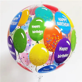 Перейти на страницу товара Фольга 3D сфера Happy Birthday Кулі Китай (22