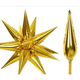 Фольга 3D Їжак золото (складовий) (65*65 см) Китай