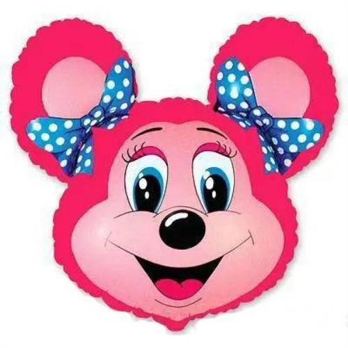Фольгована фігура велика Лолі Маус рожева Flexmetal (в Інд. уп.)