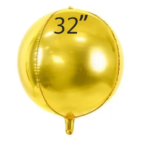 Фольга 3D сфера золото (32