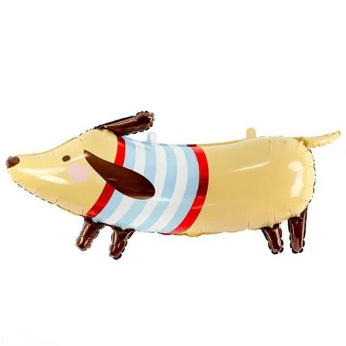 Фольгована фігура велика Такса PartyDeco