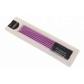 Набір свічок прямих Фуксія (6 шт.)